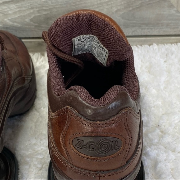 Z-Coil Legends Classic Brown Leather Orthotic Walking Shoes Pain Relief 5 - Picture 5 of 10